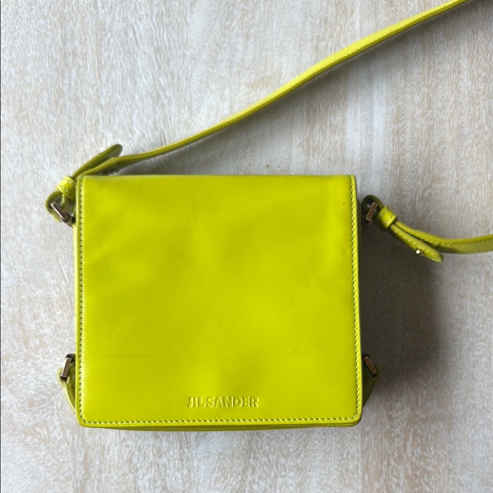 Jil Sander Yellow Crossbody Bag